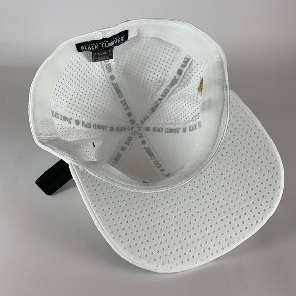 Arizona State Sun Devils NCAA White Black Clover Stretch Fitted Hat L/XL New - Picture 5 of 6